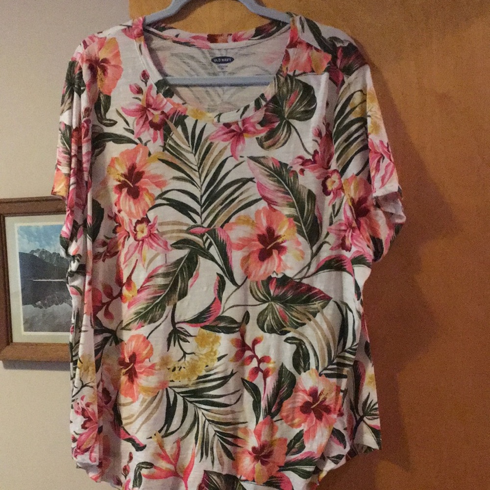 Old Navy 100% Cotton tropical T-Shirt -XXL